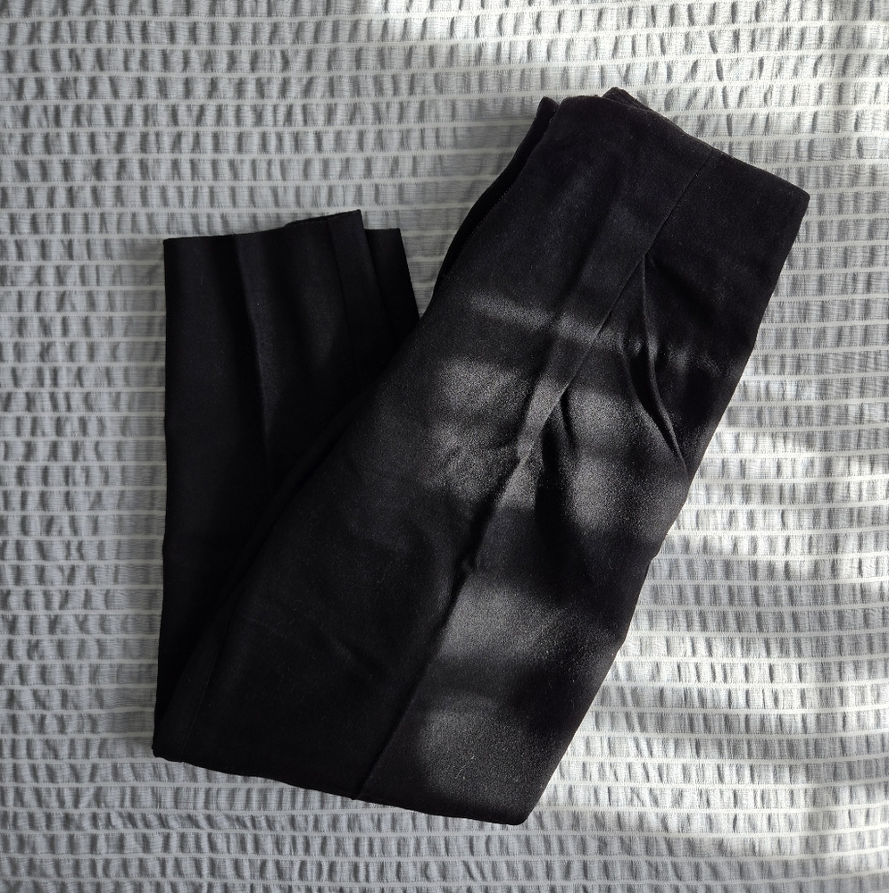 Wilfred Aritzia Wool Trousers Tailored Tapered Dress Pants Black